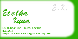 etelka kuna business card